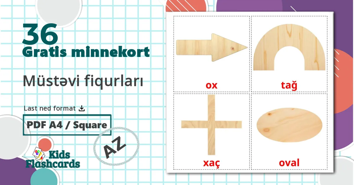 2D-former - Ordforrådskort for azerbaijani