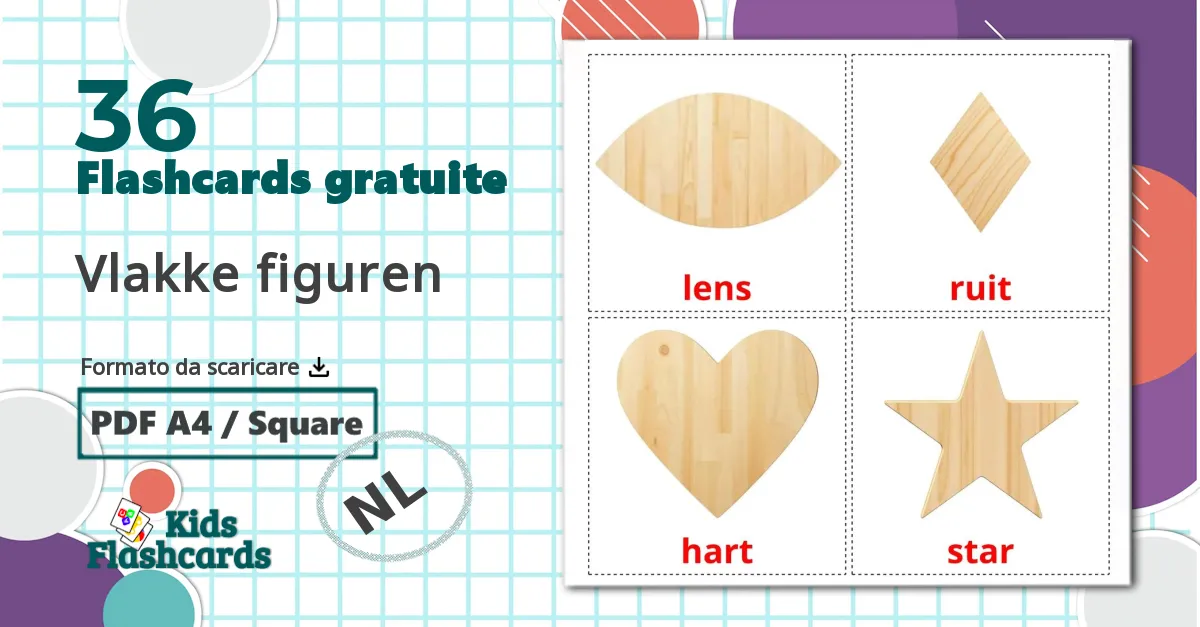 36 flashcards di Vlakke figuren