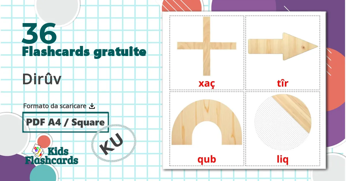 36 flashcards di Forme 2D
