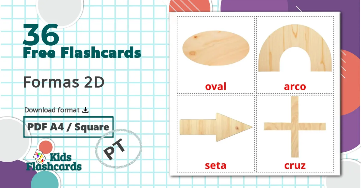 36 Formas 2D flashcards