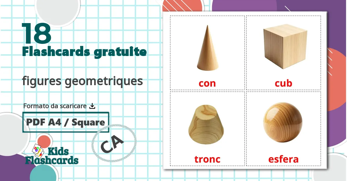 18 flashcards di Forme 3d