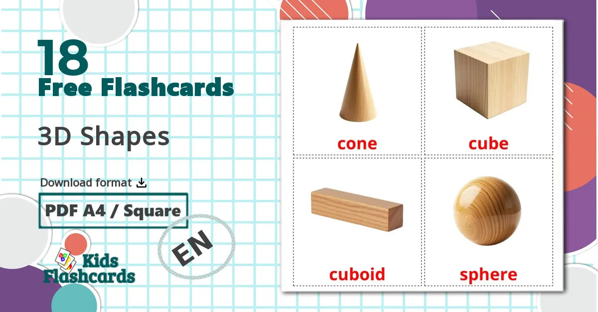 Flashcards de Formas 3D