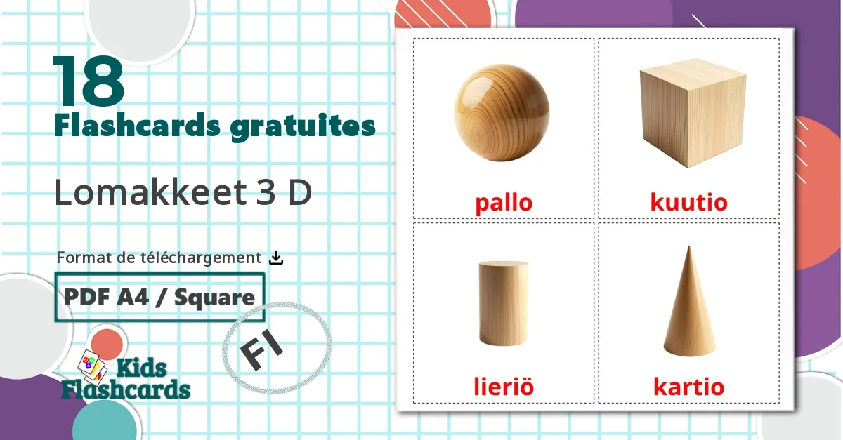 18 Imagiers Géométrie en 3 Dimensions