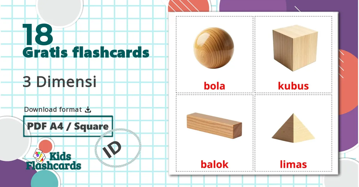 18 3 Dimensi billedkort for børn