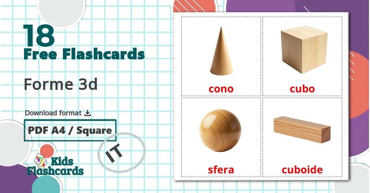 18 Forme 3d flashcards