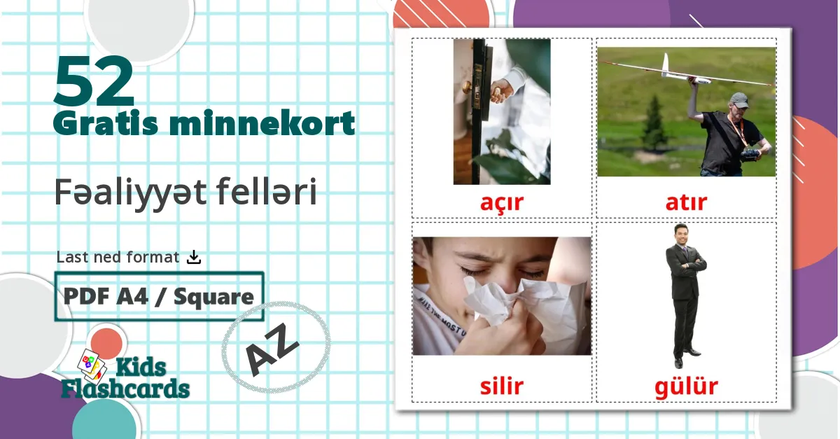 52 Fəaliyyət felləri lasten kuvakortit