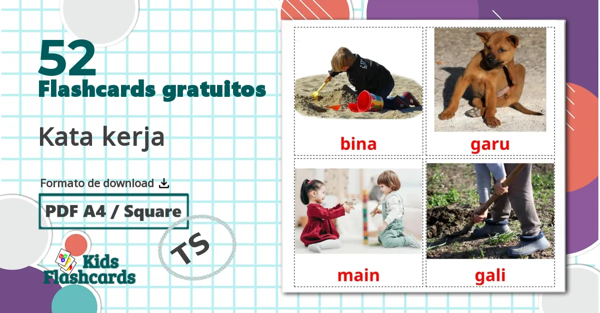 52 Flashcards de Kata kerja