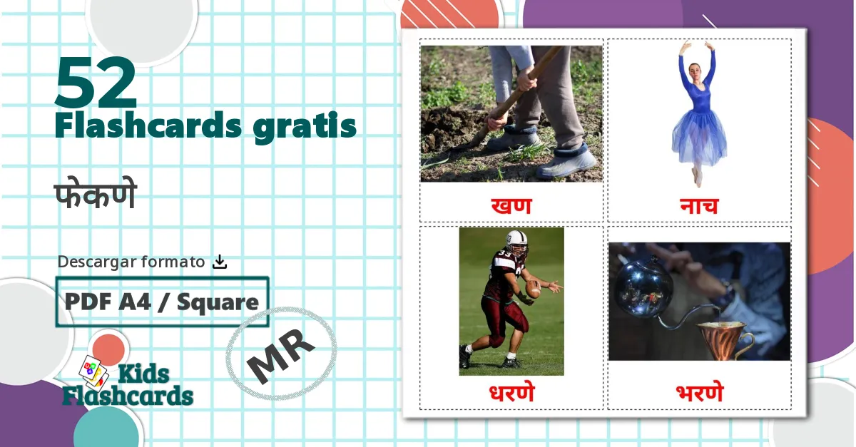 52 Verbos de acción flashcards