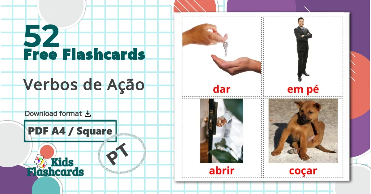 52 Verbos de Ação  flashcards