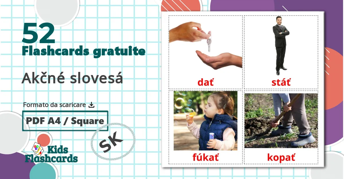 52 flashcards di Akčné slovesá