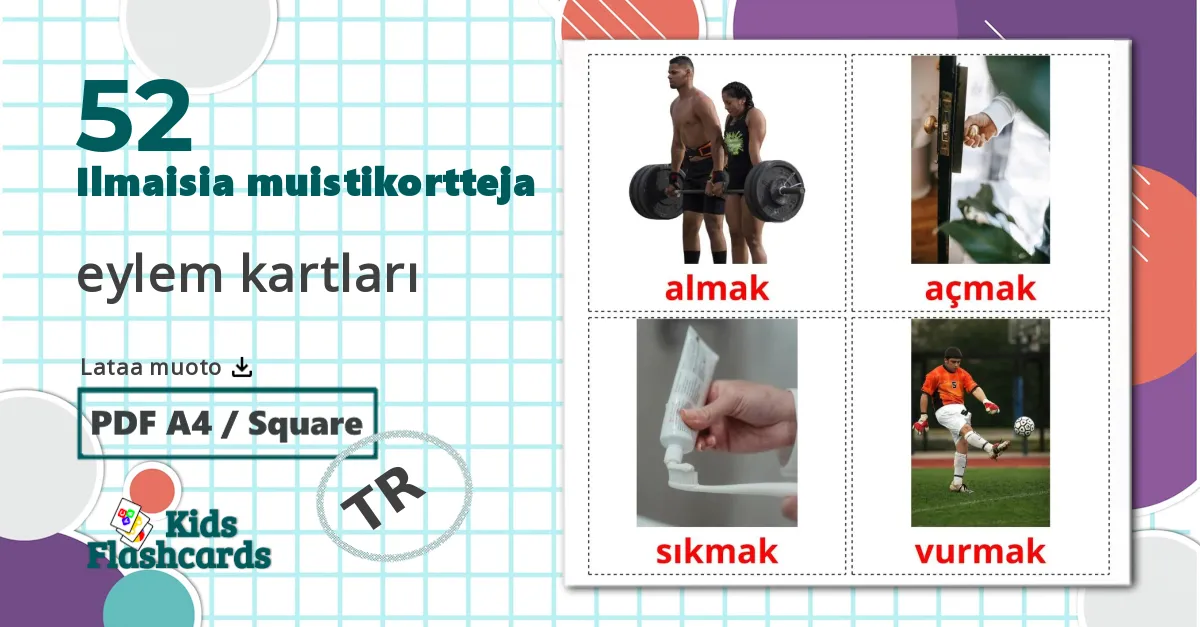 52 eylem kartları lasten kuvakortit