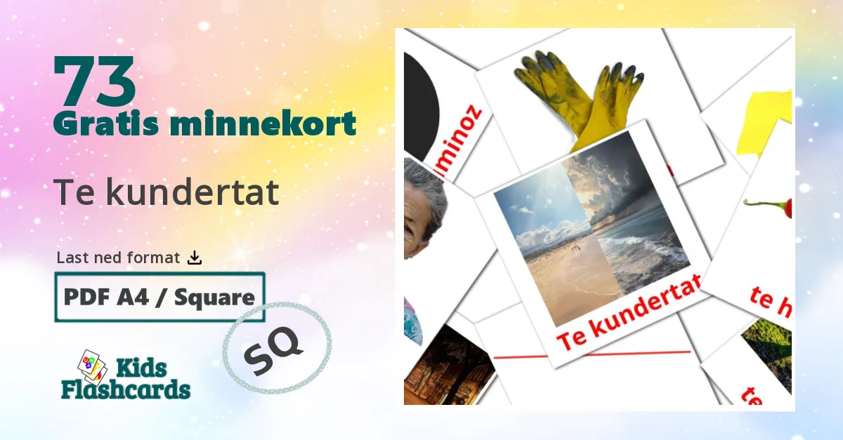 73 Te kundertat bildekort