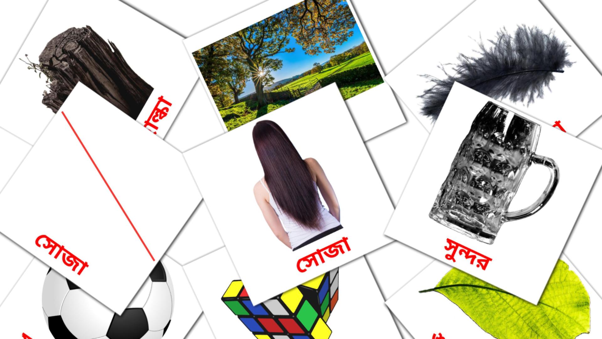bengalí tarjetas de vocabulario en বিশেষণ