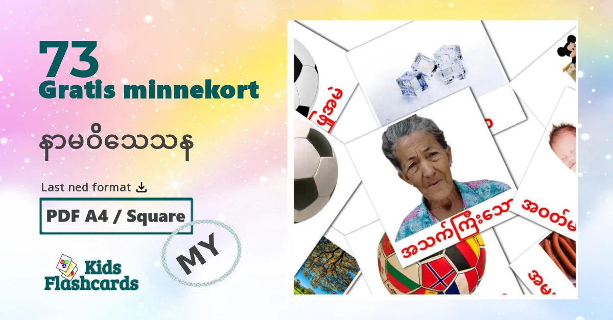 Adjektiver bildekort