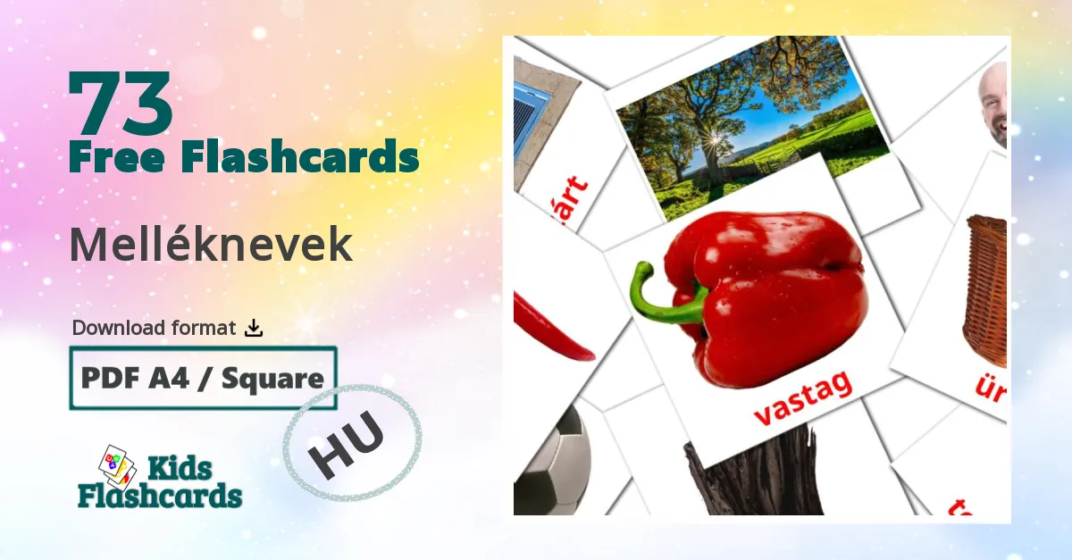 Melléknevek hungarian vocabulary flashcards