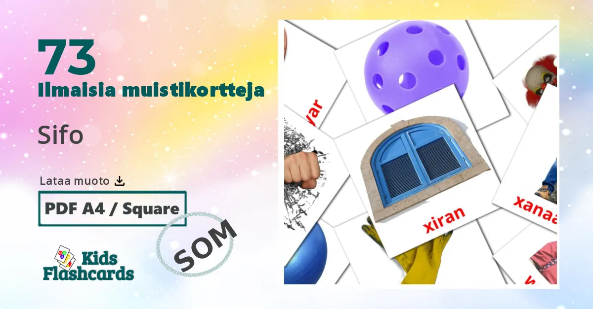 73 Sifo lasten kuvakortit