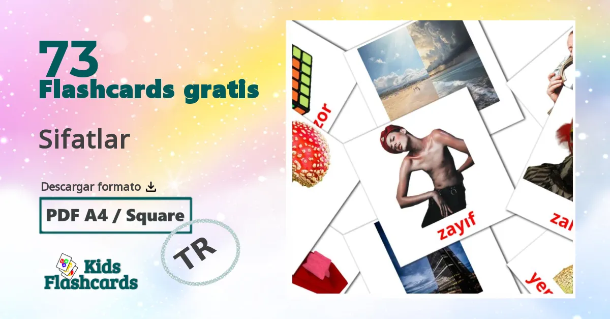 73 tarjetas didacticas de Sifatlar