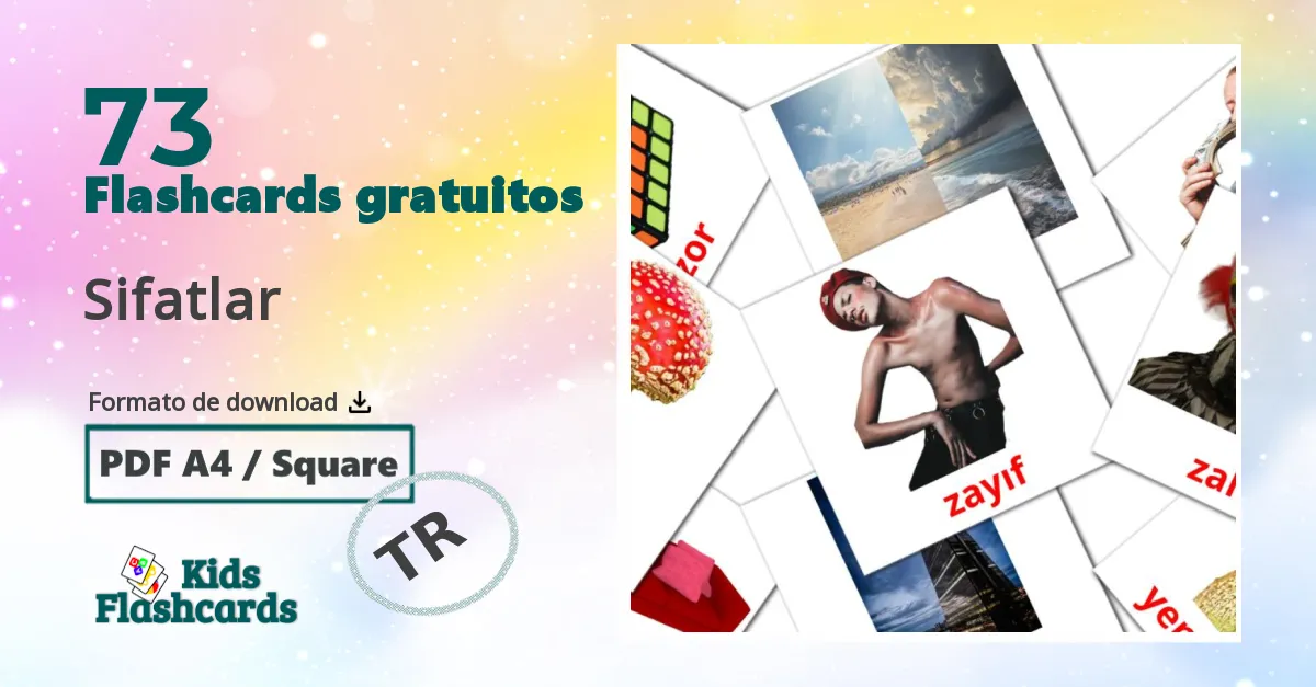 73 Flashcards de Sifatlar