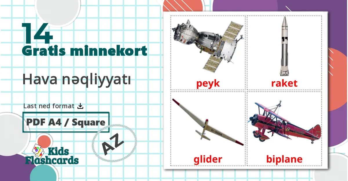 Fly - Ordforrådskort for azerbaijani
