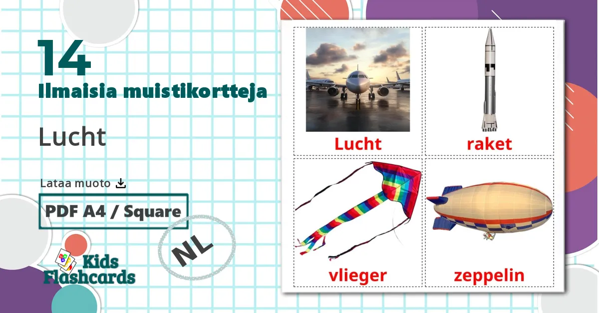 14 Lucht lasten kuvakortit