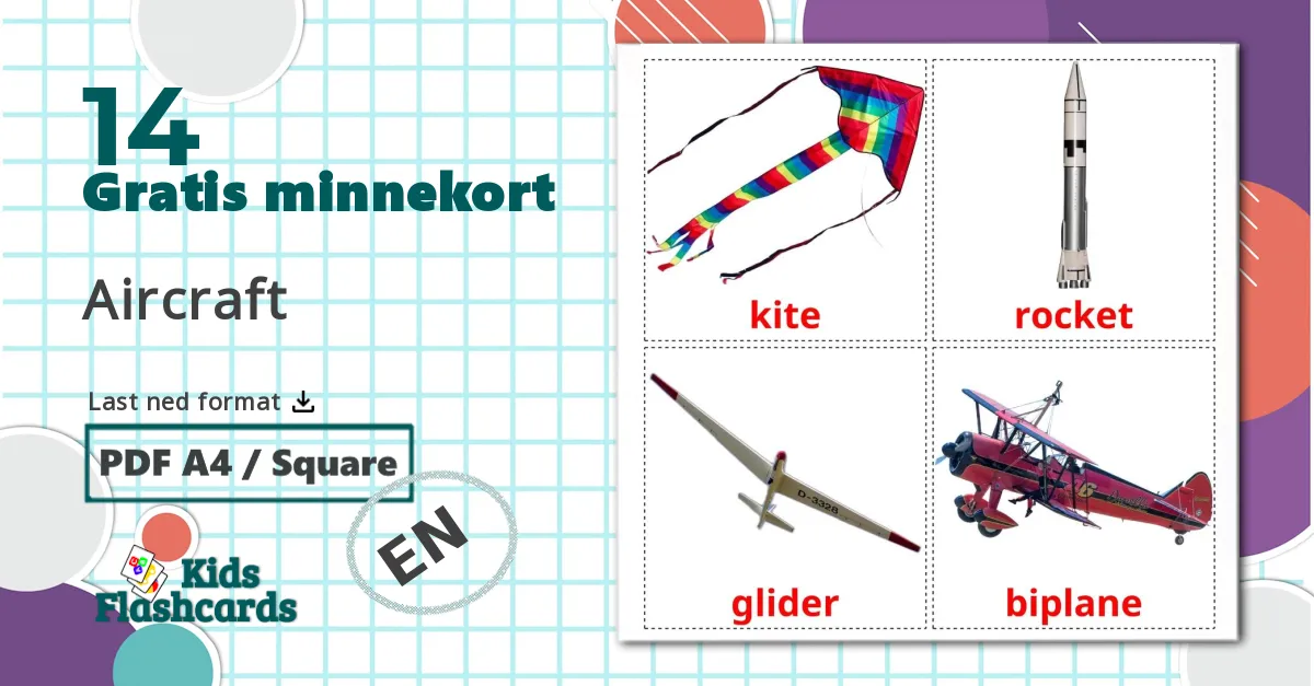 14 Aircraft bildekort