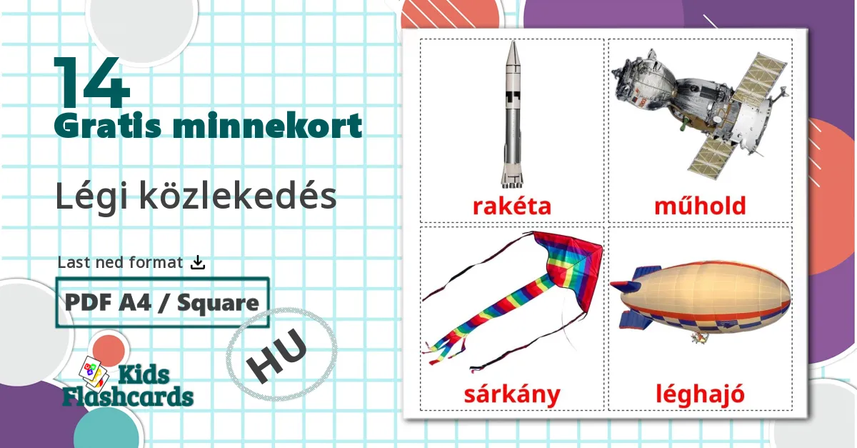 14 Légi közlekedés bildekort