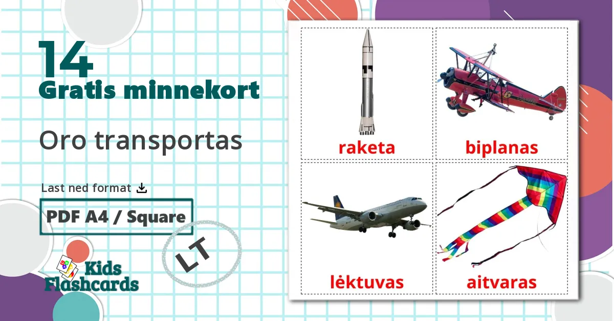 14 Oro transportas bildekort