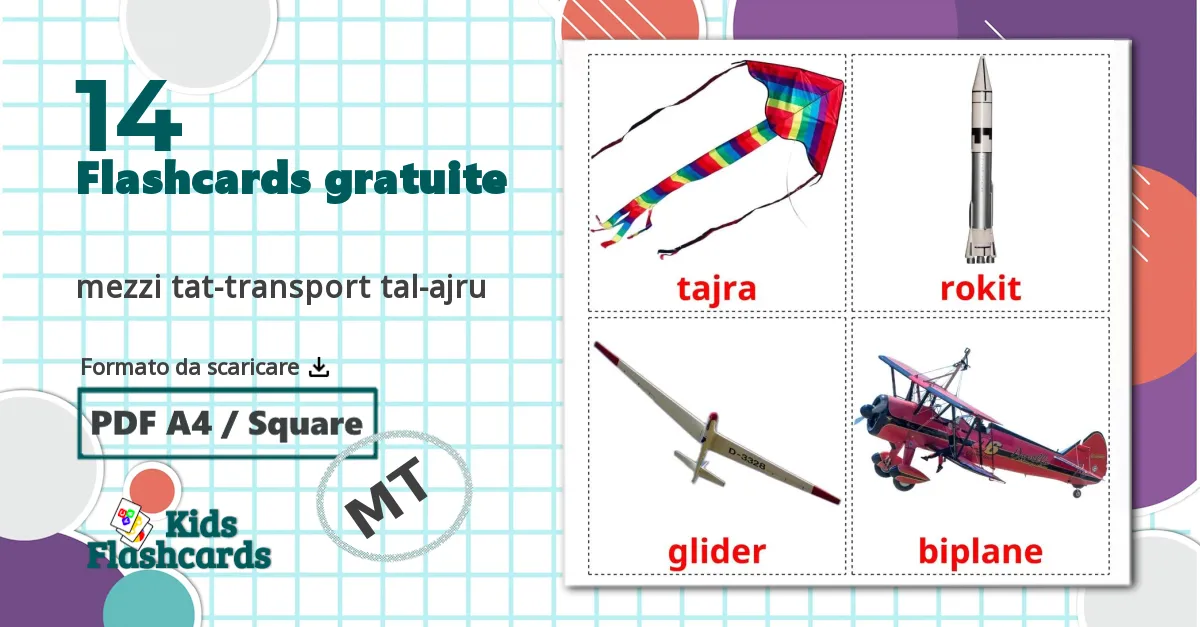 14 flashcards di Aereo