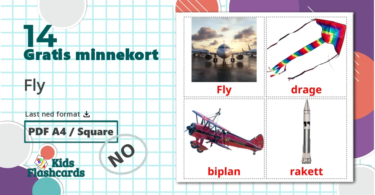 14 Fly bildekort