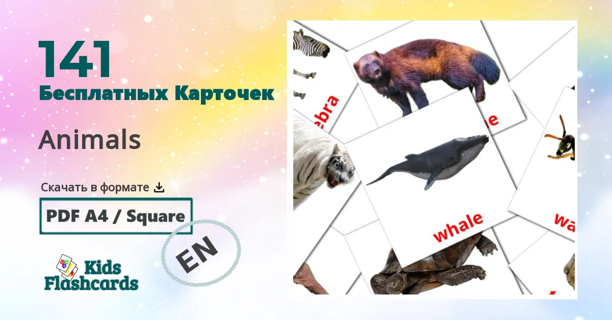 141 Карточки Домана Animals