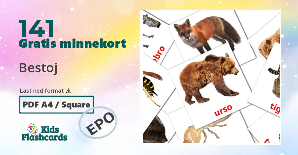 Dyr bildekort