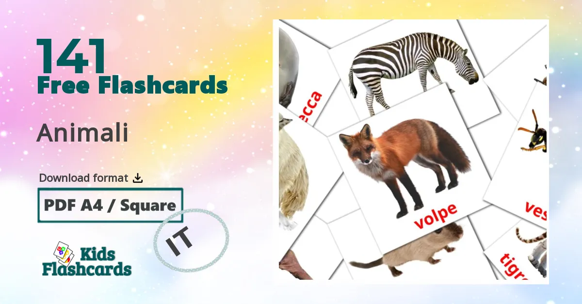 141 Animali flashcards