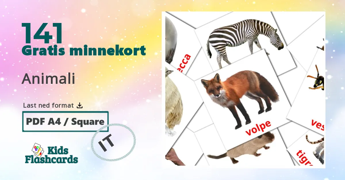 Dyr bildekort