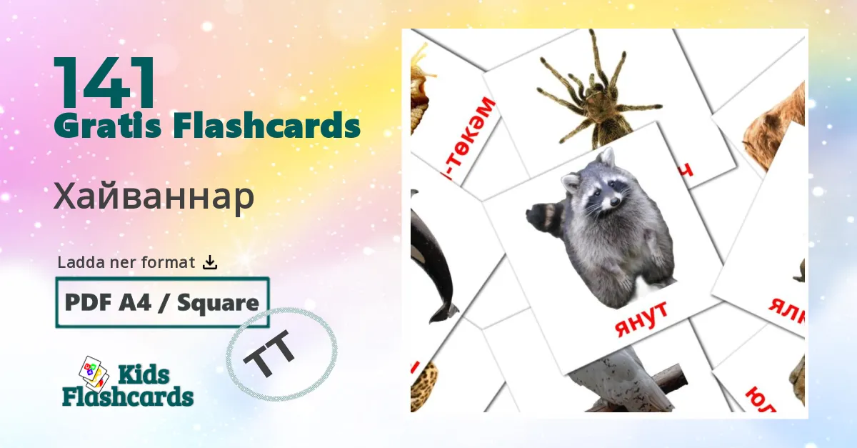 Хайваннар tatar ordkort