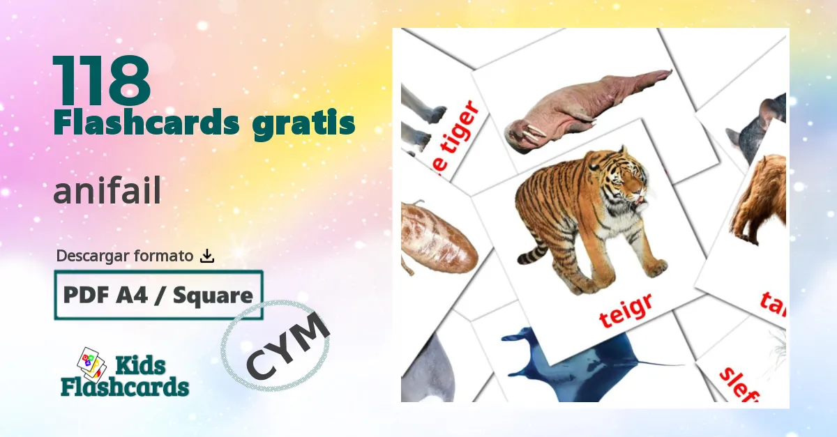 tarjetas didacticas de Animales