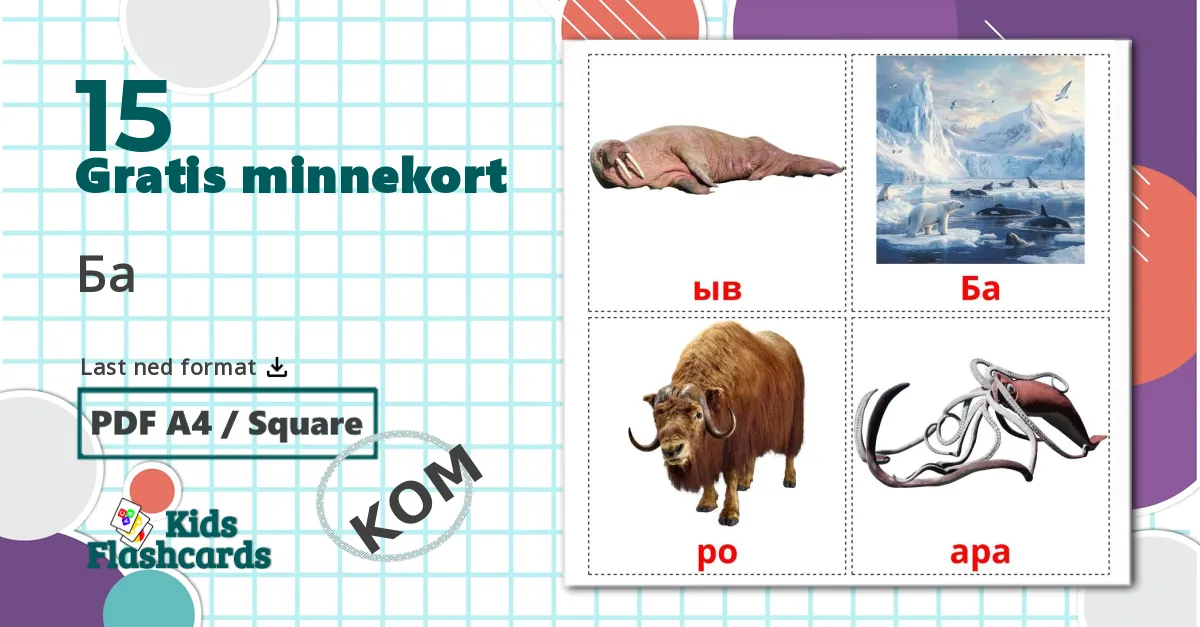 15 Ба bildekort
