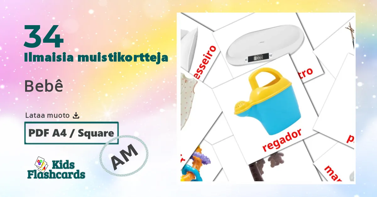 Vauva lasten kuvakortit
