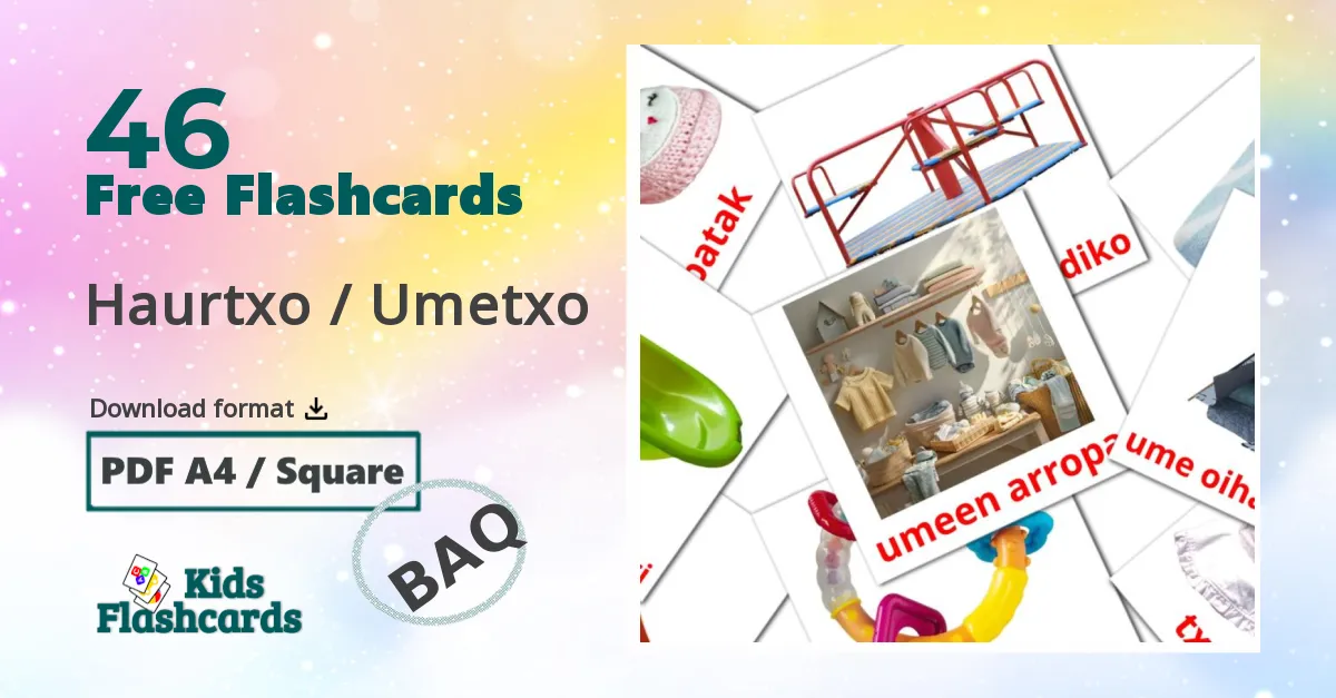 Haurtxo / Umetxo basque vocabulary flashcards