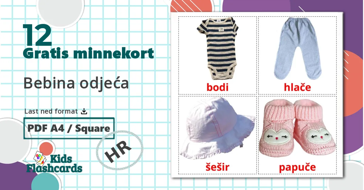 12 Bebina odjeća bildekort
