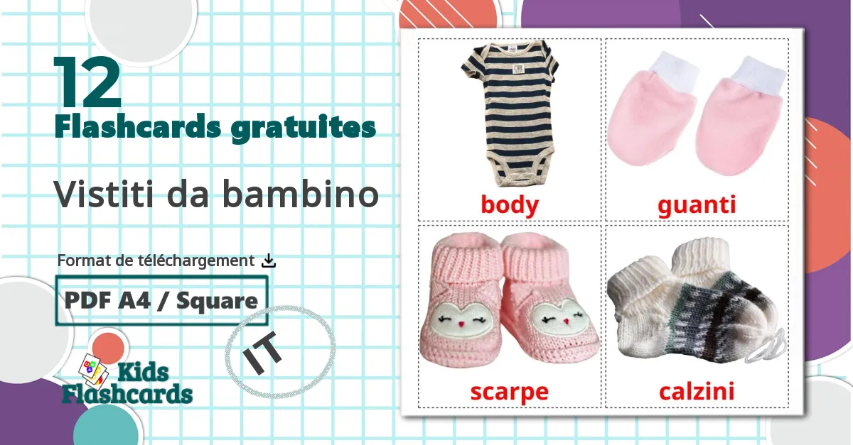 12 Imagiers Vistiti da bambino