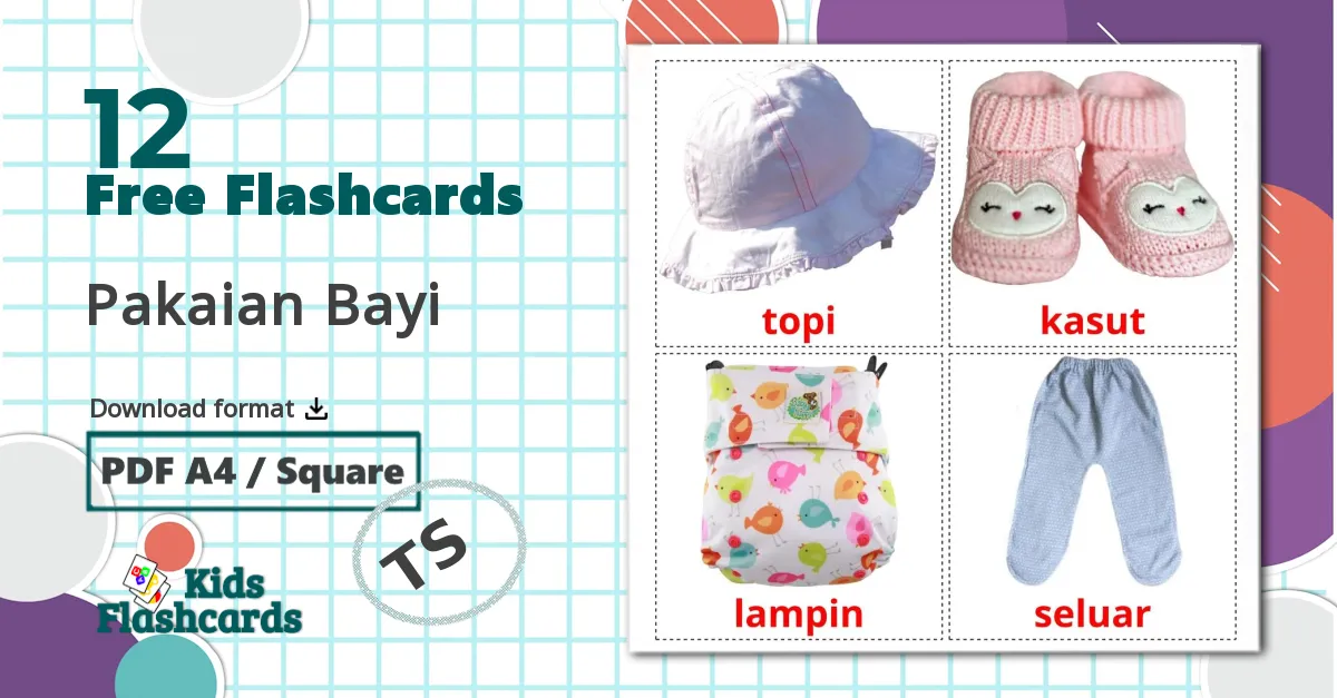 12 Pakaian Bayi flashcards