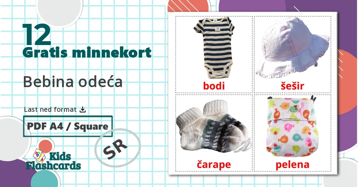 12 Bebina odeća bildekort