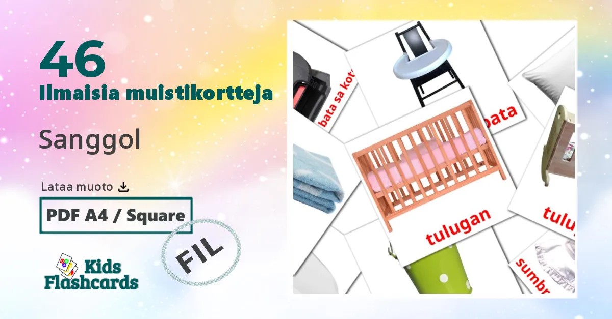 Sanggol – lasten kuvakortit filippiiniläiseksi sanastoon