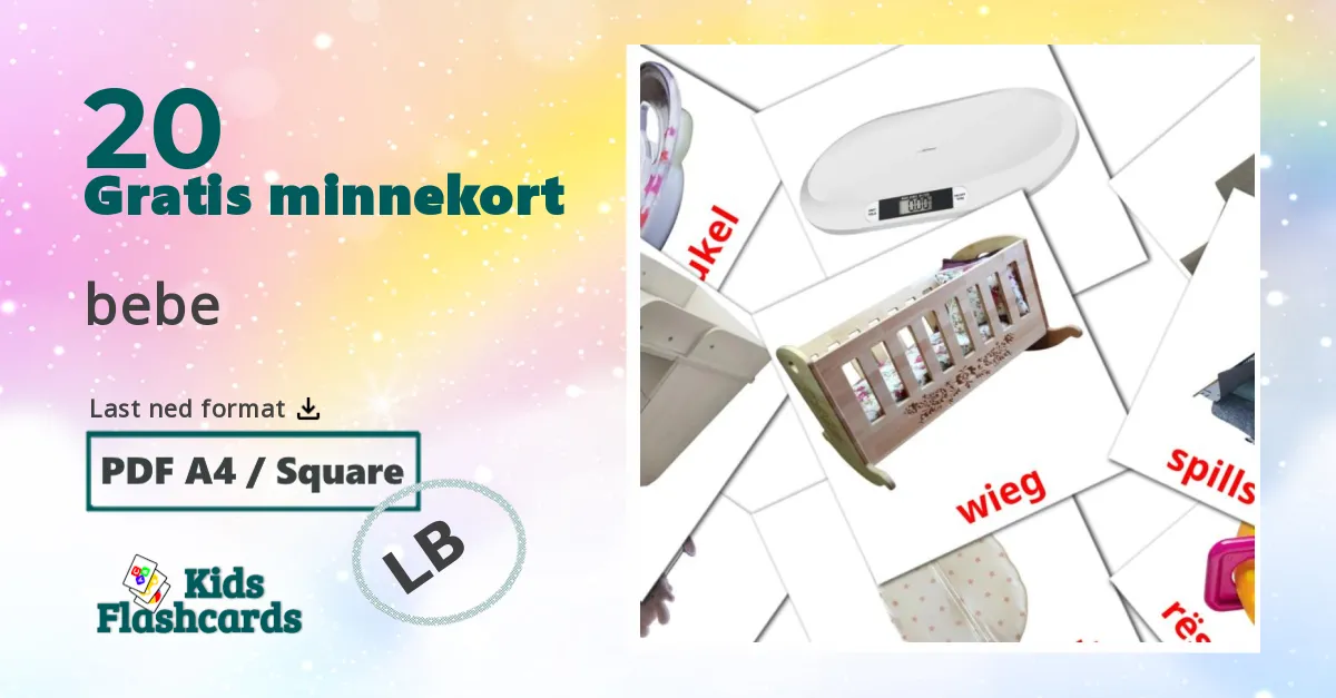 Baby bildekort