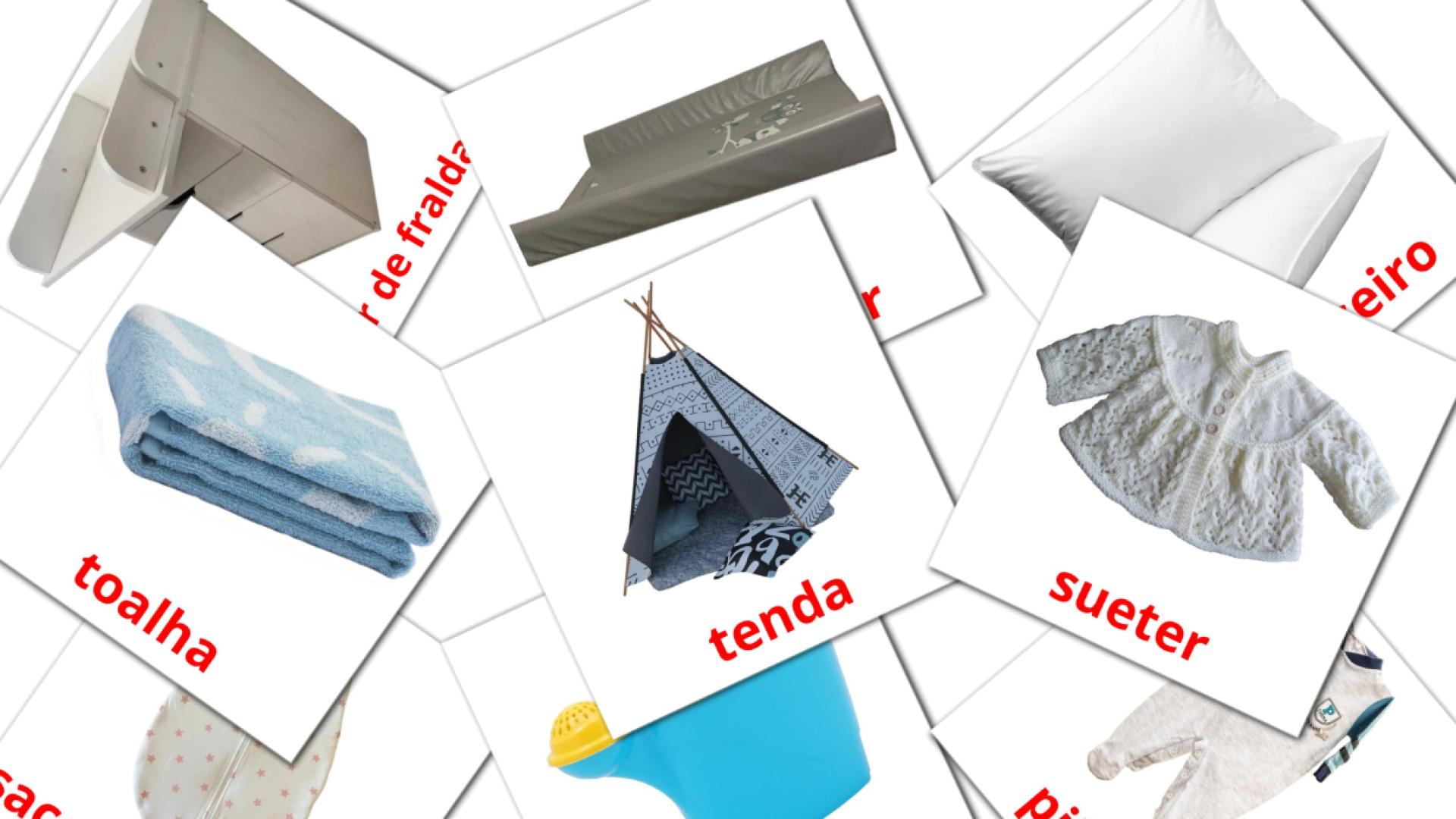 portugués tarjetas de vocabulario en Bébé