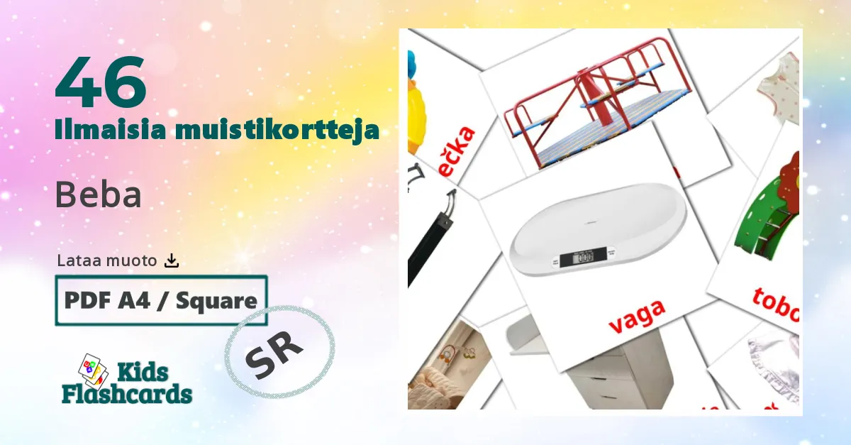 Beba – lasten kuvakortit serbiaksi sanastoon