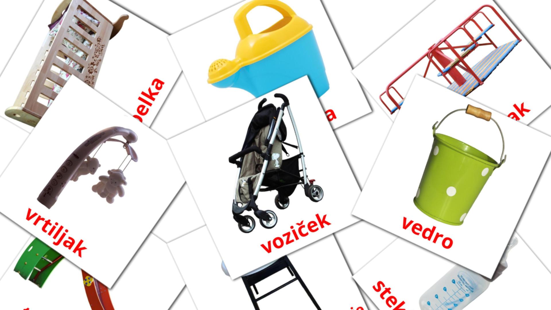 Dojenček slovenian vocabulary flashcards