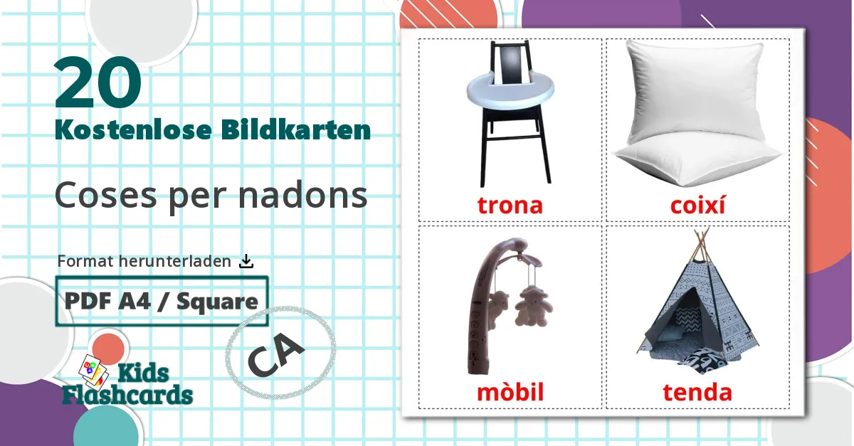 20 Bildkarten für Baby