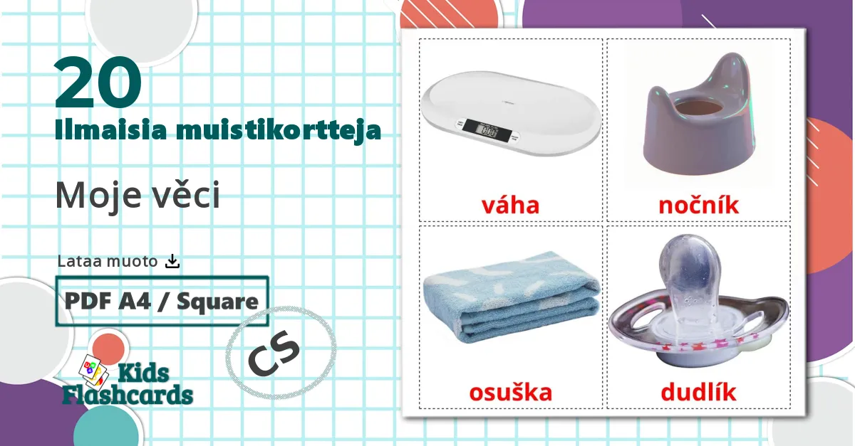 20 Moje věci lasten kuvakortit