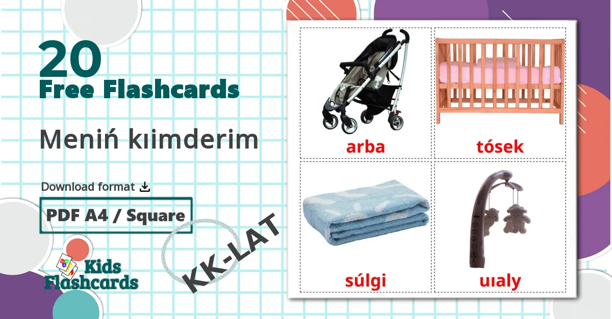 20 Menіń kıіmderіm flashcards